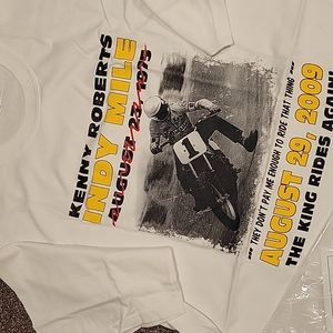 Yamaha souvenir Kenny Roberts shirt.